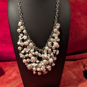 Elegant Pearl and Bead Necklace